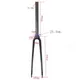 UD 3K Carbon Fiber Road Bicycle Fork 700C Cycling Bike Forks 1 " 25.4mm Parts 1-1/8'' C Brake