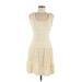 Max Studio Cocktail Dress - Mini: Ivory Dresses - Women's Size Medium