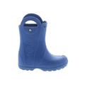 Crocs Rain Boots: Blue Print Shoes - Kids Boy's Size 2