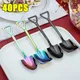 40PCS Creative Retro Shovel Coffee Spoon Stainless Steel Dessert Spoon Watermelon Spoon Ice Cream