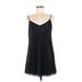Forever 21 Casual Dress - A-Line V-Neck Sleeveless: Black Print Dresses - New - Women's Size Small