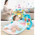Baby Play Mat Toddler Music Rack Carpet with Piano Keyboard Infant Playmat Gym Crawling Activity Rug
