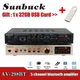 SUNBUCK 2200W Channel Bluetooth Home Cinema Power Amplifier HiFi Stereo Speaker Amp Support FM Radio