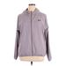 Under Armour Track Jacket: Below Hip Gray Print Jackets & Outerwear - Women's Size X-Large