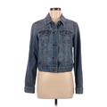 Old Navy Denim Jacket: Short Blue Solid Jackets & Outerwear - Women's Size Medium