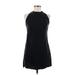 Zara Casual Dress - Party High Neck Sleeveless: Black Solid Dresses - New - Women's Size Medium