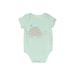 First Impressions Short Sleeve Onesie: Green Bottoms - Size 3-6 Month