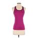 Nike Active Tank Top: Purple Solid Activewear - Women's Size X-Small