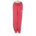 Nike Sweatpants - Mid/Reg Rise: Red Activewear - Women's Size Small