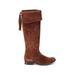 FRYE Boots: Brown Print Shoes - Women's Size 9 - Round Toe
