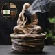 Porte-encens à reflux cascade chinoise conception de statue de bouddha décor du Vermont parfum