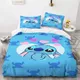 Ensemble de literie Stitch 202 lon pour enfants housse de luxe King Size 3 pièces 1 couette 100%