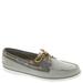 Sperry Top-Sider A/O 2-Eye Leather - Womens 9.5 Grey Slip On Medium