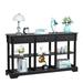 Red Barrel Studio® Devontai 58" Console Table in Black | 32 H x 58 W x 14 D in | Wayfair 113D89B82B254C47AAFC4B5FF8A9ED7E