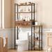 Latitude Run® Over The Toilet Storage w/ 7 Shelves & 2 Drawers, Rustic Brown & Black in Black/Brown | Wayfair 086113A7BC3141B9B96F084FAD37244C