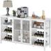 Latitude Run® Kierney Bar Cabinet | 32.48 H x 55.12 W x 13.58 D in | Wayfair 0D988B42E1A2411EA166A876C88BD3F3