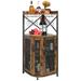 Red Barrel Studio® Fillip 18.7" Bar Cabinet Wood in Brown | 50.79 H x 18.7 W x 18.7 D in | Wayfair 4A69F63296184B8C87AF75054FFAB113