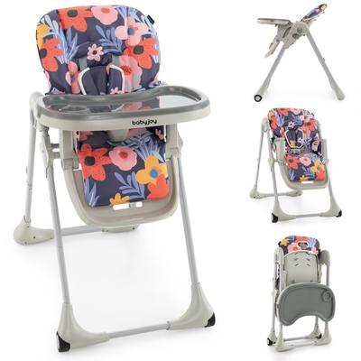 Costway 3-In-1 Convertible Baby High Chair for Toddlers-Purple