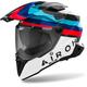 Airoh Commander 2 Doom Motocross Helm, weiss-rot-blau, Größe S