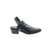 Indigo Blue Mule/Clog: Black Shoes - Women's Size 9