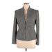 Jones New York Collection Jacket: Below Hip Gray Jackets & Outerwear - Women's Size 14