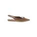 Marc Fisher Flats: Tan Solid Shoes - Women's Size 7 - Pointed Toe