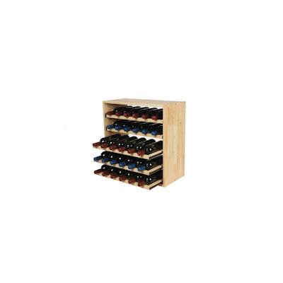 PROREGAL Modulares Weinregal VINCELLAR MOD | HxBxT 60x60x30cm | Auszug Modul für 30 Flaschen | mit ausziehbaren Ebenen |