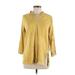 Soft Surroundings Pullover Hoodie: Gold Tops - Women's Size Medium