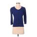 Halogen Cardigan Sweater: Blue Sweaters & Sweatshirts - Women's Size Small