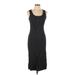 Universal Thread Casual Dress - Sheath Scoop Neck Sleeveless: Black Print Dresses - Women's Size Small