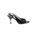 Franco Sarto Sandals: Black Print Shoes - Women's Size 9 1/2 - Open Toe