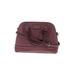 Kate Spade New York Leather Satchel: Pebbled Burgundy Solid Bags