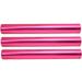 3Pcs Aluminum Alloy Track Field Relay Batons Track Batons Race Equipments for Running Race Team for Outdoor Running Race Student Relay Events Rose Red