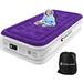 Twin Air Mattress with Built in Pump 16 Durable Blow Up Bed Double-High Inflatable Mattress with Flocked Top Easy Inflate Portable for Home&Camping