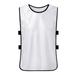 Scrimmage Training Vest Mercerized Cotton Team Training Practice Vest for Outdoor Sports Soccer Football Basketball Volleyball White Kid