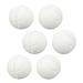 6 Pcs Tennis Racket Damper Silicone Shock Absorber Tennis Ball Shaped Racket Vibration Dampeners For Outdoor Sports White