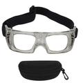 Sport Goggles Free Regulable Design Curved Fit Frame Impact Resistant PC Material Protective Basketball Glasses for Kids Grey