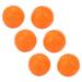 6 Pcs Tennis Racket Damper Silicone Shock Absorber Tennis Ball Shaped Racket Vibration Dampeners For Outdoor Sports Orange