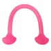 One Word Silicone Pull Rope Elasticity Multifunctional Adjustable 10lbs Tensile Strength Chest Expander Stretch Strap Pink