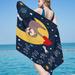 Dopebox Sloth Printed Beach Towel Beach Towel For Girls Cute Microfiber Large Sand Free Towels Quick Dry Towel Kids Adults Soft Sand Free Bath Towel for Travel Swimming Camping Yoga (A)