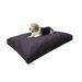 Dog Bed Bean Bag Bed for All Dogs Extra Plush Faux Fur Rectangle Pat Sleeping Mat with Liner and Durable Canvas Cover Use in Living Room Outdoor Indoor Office Hotel 37 L x 27 W x 6 Th Brown