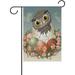 GZHJMY Garden Flag Decorative St Patrick Owl with Green Hat and Gold Coin On Hand Polyester Double Sided Printing Fade Proof for Outdoor Courtyards Garden (28x40 inch Owl Baby Bird) Yard Flags