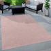 Paco Home Variegated Waterproof Outdoor Rug for Patio pink 3 11 x 5 3 3 x 5 Outdoor Rectangle