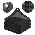 Black Shade Cloth Sunblock Mesh 90% Sunblock Net for Garden Patio with Aluminum Grommets Easier to Hang UV Resistant Shade Sun Black Net Cloth for Greenhouse Flowers Plants Patio (12x16ft)