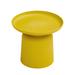 Inverted Cup Shape Accent End Table Side Table for Small Spaces Single Plant Stand for Living Room Bedroom Bed Side Sofa Side Yellow