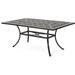 Afuera Living 67.5 Cast Aluminum Patio Dining Table in Shiny Copper