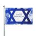 Happy Hanukkah Jewish Chanukah Holiday Garden Flags 3 x 5 Foot Polyester Flag Double Sided Banner with Metal Grommets for Yard Home Decoration Patriotic Sports Events Parades