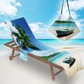 towel beach chair cover with side pockets comfortable and quick drying lounge chair lounge chair towel cover suitable f