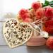 Brenberke 6 Hollow Wooden Pendant Heart Shaped Wish Pendant Decorative Handicraft Pendant Festival Atmosphere