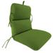 Jordan Manufacturing Sunbrella 45 x 22 Spectrum Cilantro Green Solid Rectangular Outdoor Chair Cushion with Ties and Hanger Loop